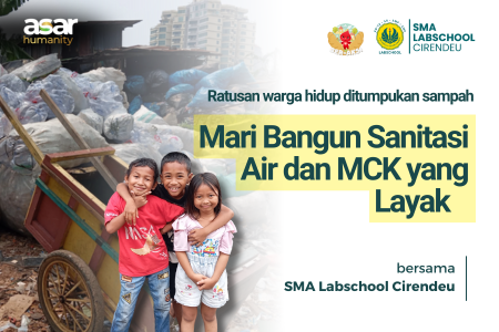 Bangun Sanitasi Air dan MCK yang Layak untuk Ratusan Warga Kampung Pemulung