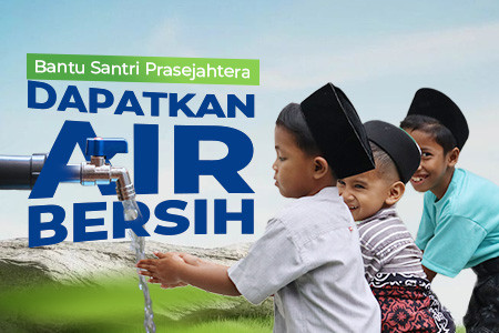 Sedekah Air untuk Santri Prasejahtera