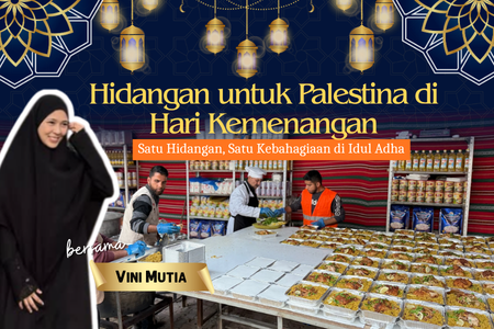 Kirim makanan untuk Idul Adha di Palestina