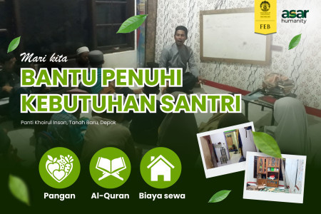 Penuhi Kebutuhan Pokok 32 Santri Yatim & Dhuafa